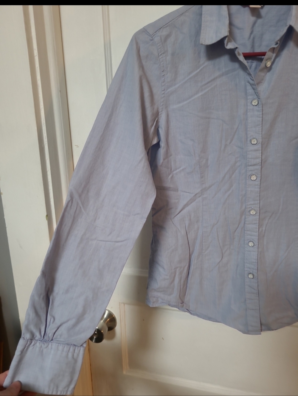 Brooks Brothers Pale Blue Fitted Casual Button-Down Shirt 4 - Picture 3 of 4